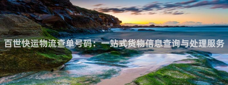 豪门国际登录流程：百世快运物流查单号